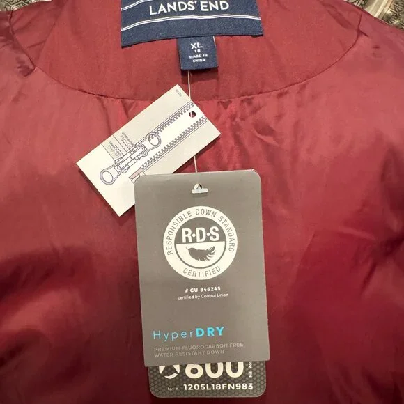 Land's End Women's Max 600 Down Puffer Coat NEW - Picture 7 of 13